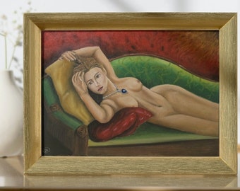 Rose Titanic Painting - Print of Painting of Rose from Titanic by Jack Dawson (Leonardo DiCaprio)
