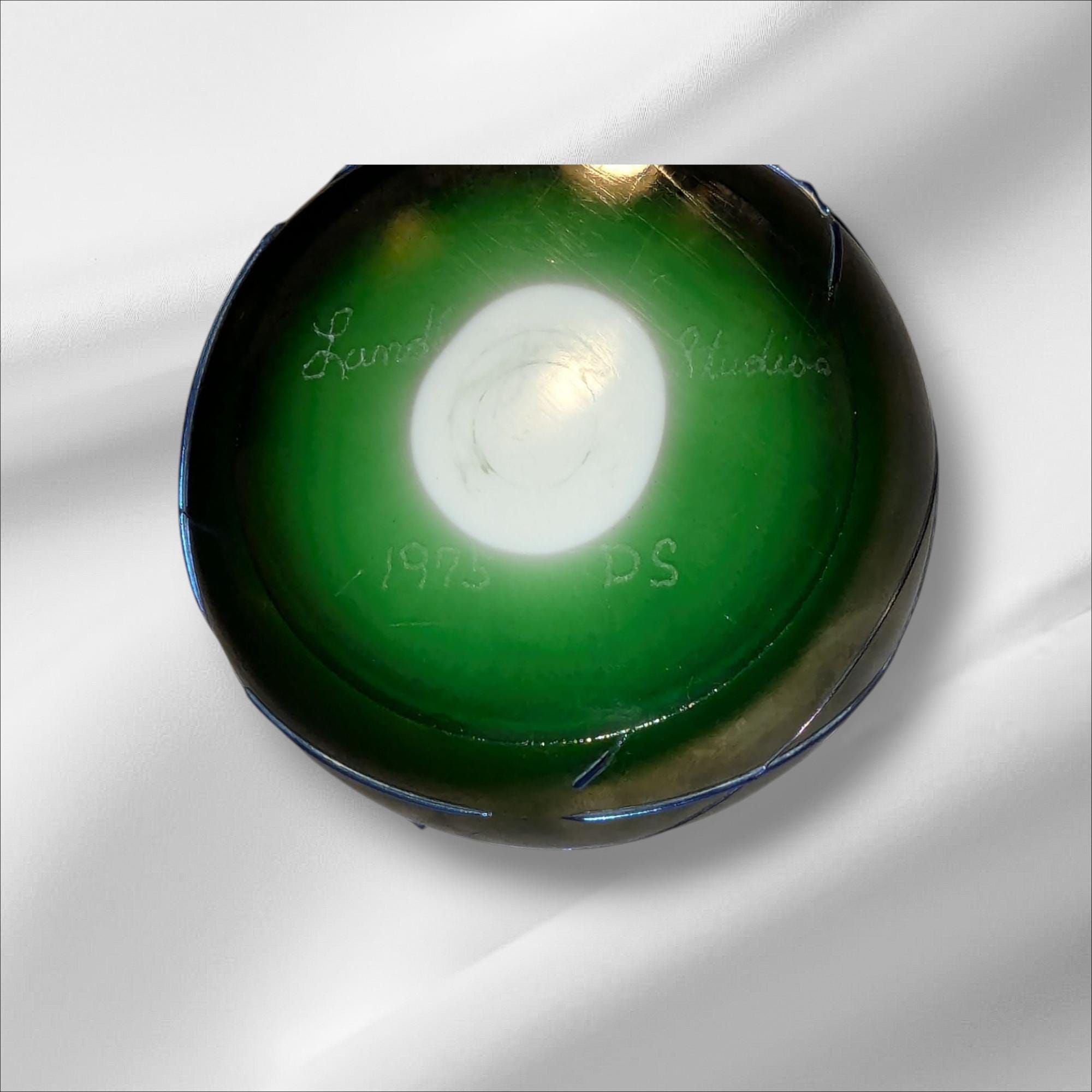 ヴィンテージ ランドバーグスタジオ アートガラス ペーパーウェイト