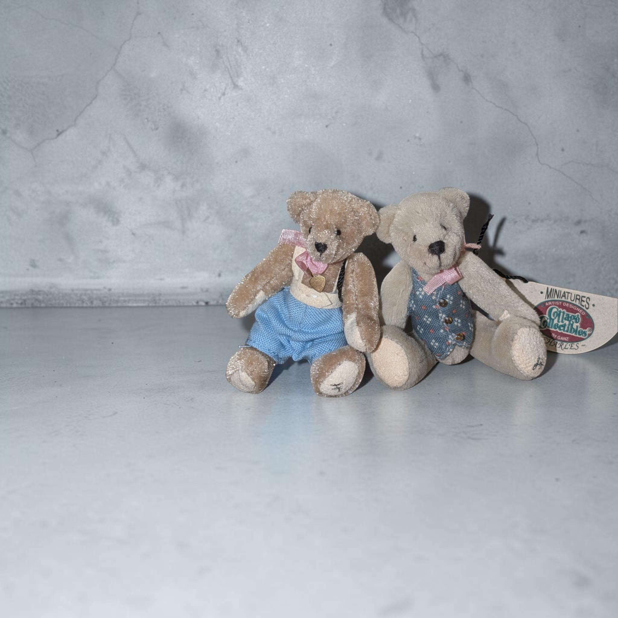 Cottage Collectibles テディベア 男女ペア Cottage Collectibles