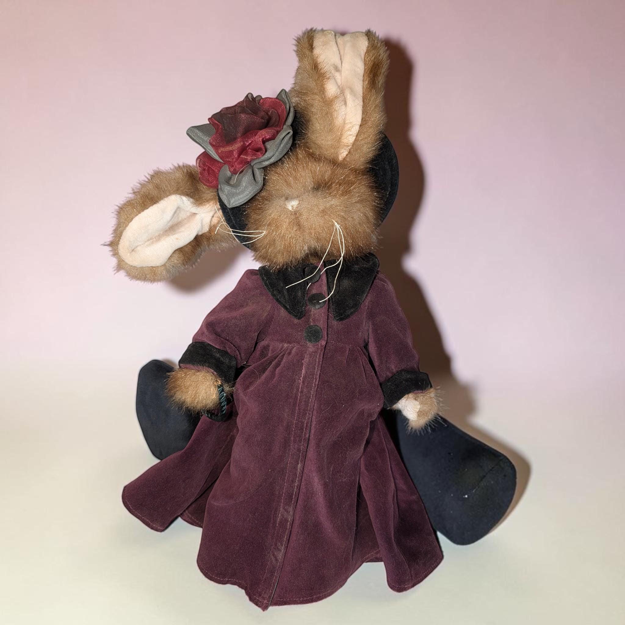 BEARINGTON COLLECTIONアンティークうさぎぬいぐるみ　美品❤️ Bearington Bunny - Etsy