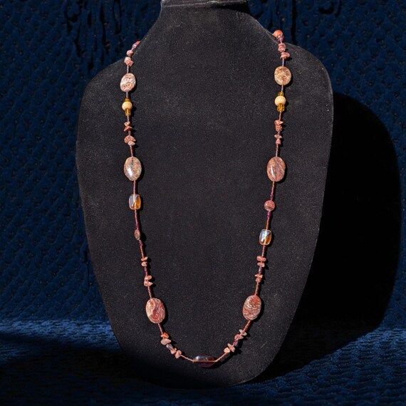 Vintage OAK, Artist Crafted, Beaded Necklace.  Jasper and More!