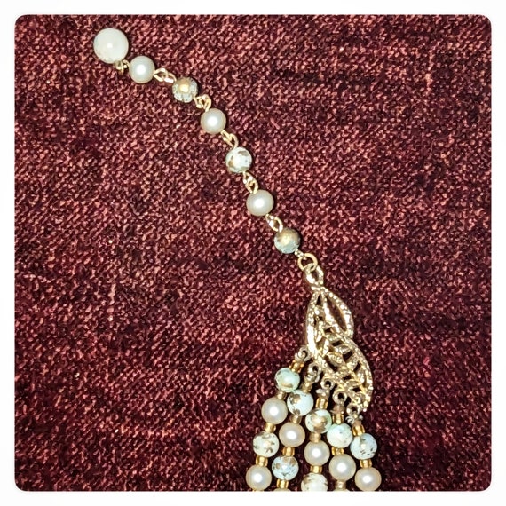 Gorgeous, Vintage Made in Japan 5 Strand Bid Neck… - image 6