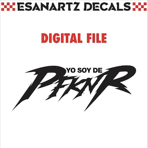 Yo soy de PFKNR Puerto Rico pFKNr digitaal bestand PNG SVG Pdf