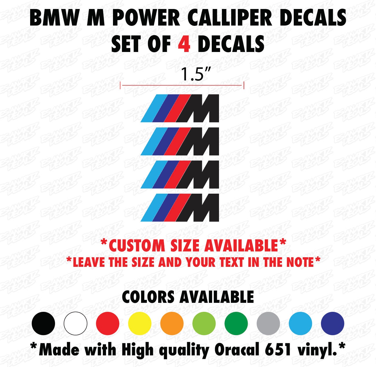 2M Couleur M Bande Autocollant M Color Stripe Car Sticker déco