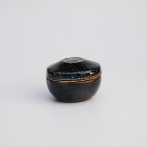Tiny box - black salt glaze