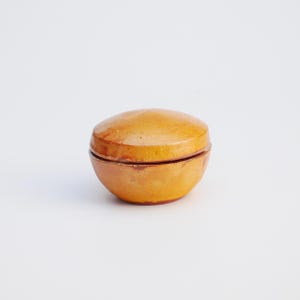 Tiny box - yellow salt glaze