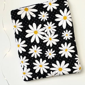 Daisy Tablet Sleeve - White Polka Dots & Flowers | Padded Tablet Pouch | Four Sizes Available | Perfect Gift for Tablet Lovers