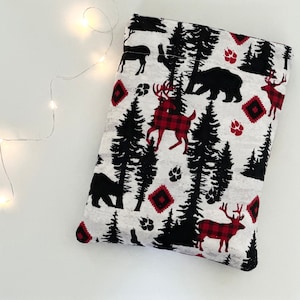 Woodland Book Sleeve - Custom Padded Book Pouch & Protector, Bookish Gifts for Readers