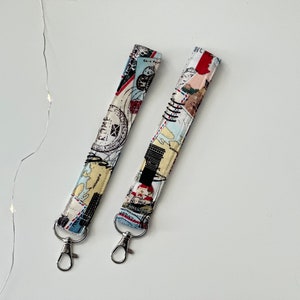 Travel Keychain Wristlet - Cute Lanyard Wristlet,  Key Holder, Cute Car Accessories Gifts for Travelers