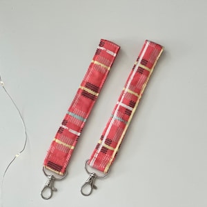 Kariertes Schlüsselband Armband - Süsses Schlüsselband Armband, Schlüsselanhänger, Geschenk für Sie, Schlüsselanhänger