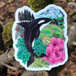 Pacific Coast Love Matte Vinyl Sticker