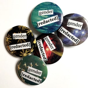 gender [redacted] - customizable handmade pins