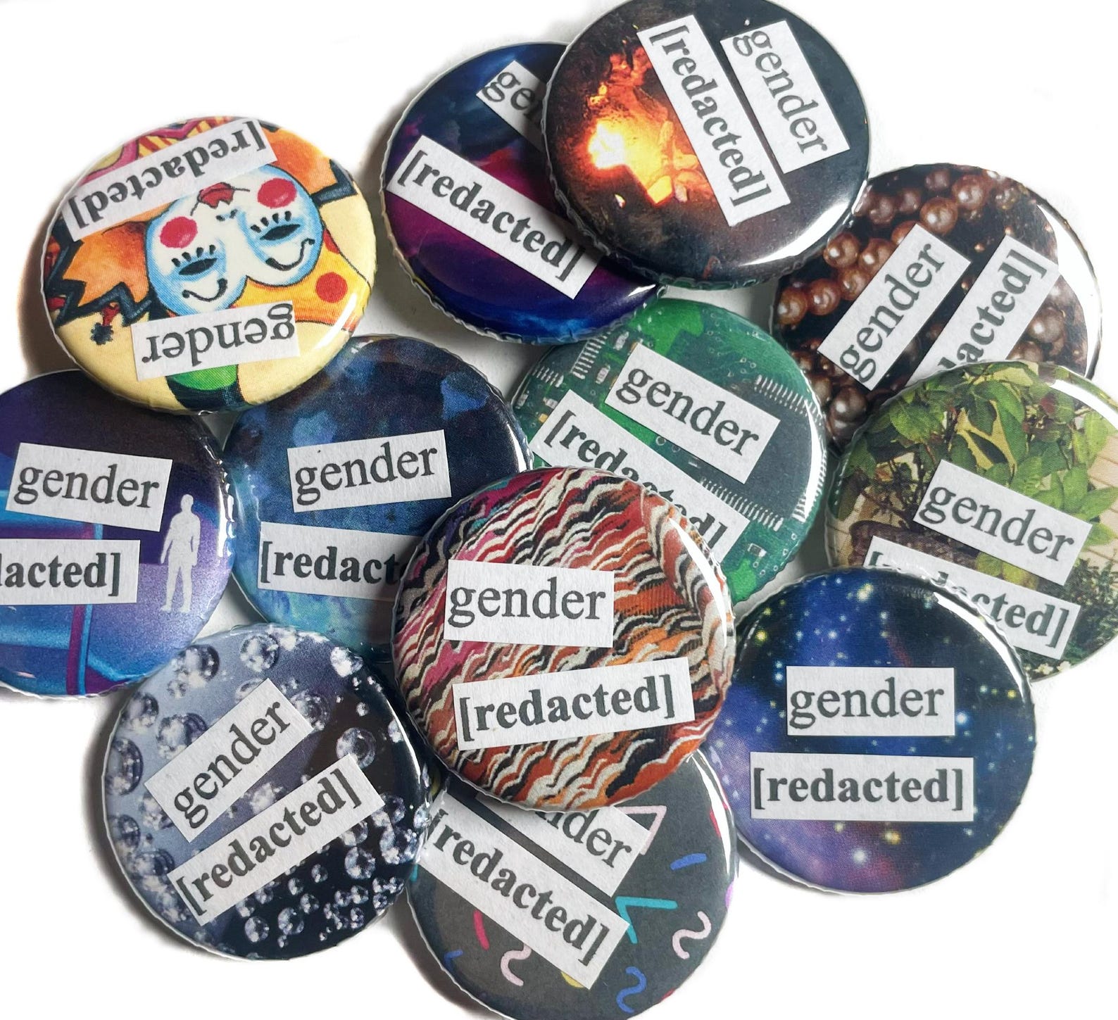 Gender [redacted] - Customizable Handmade Pins - Etsy