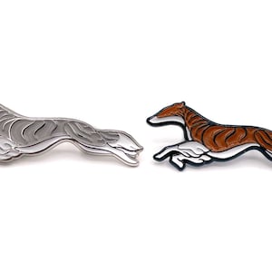 2&quot; Brindle Silken Windhound Enamel Pin