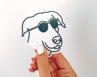 Dog in Sunglasses Sticker | Decal