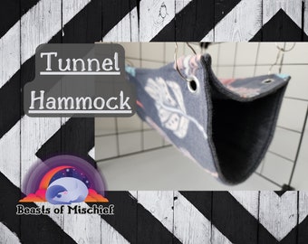 Fleece Tunnel Hammock: Double Decker Cage Accessory