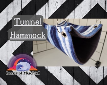 Fleece Tunnel Hammock: Double Decker Cage Accessory
