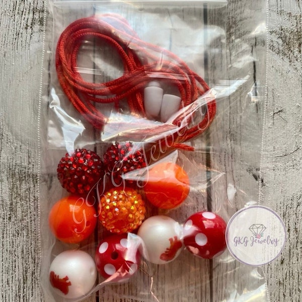 DIY Orange Dinosaur Bubblegum Necklace Kit