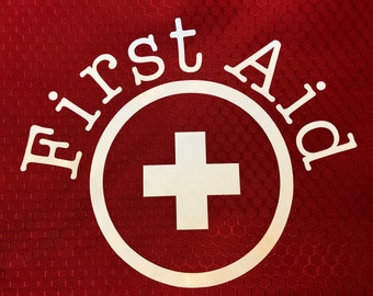 First Aid sticker