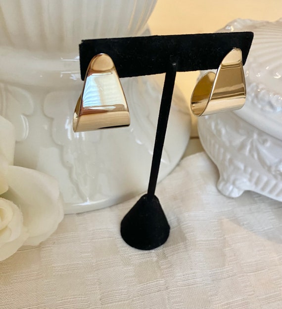 High Polished Statement Half Hoops - image 1