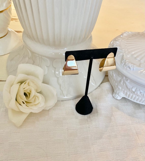 High Polished Statement Half Hoops - image 5