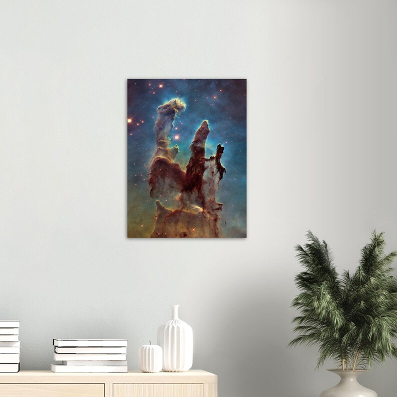 The Pillars of Creation in Visible Light hubble 2014 Etsy