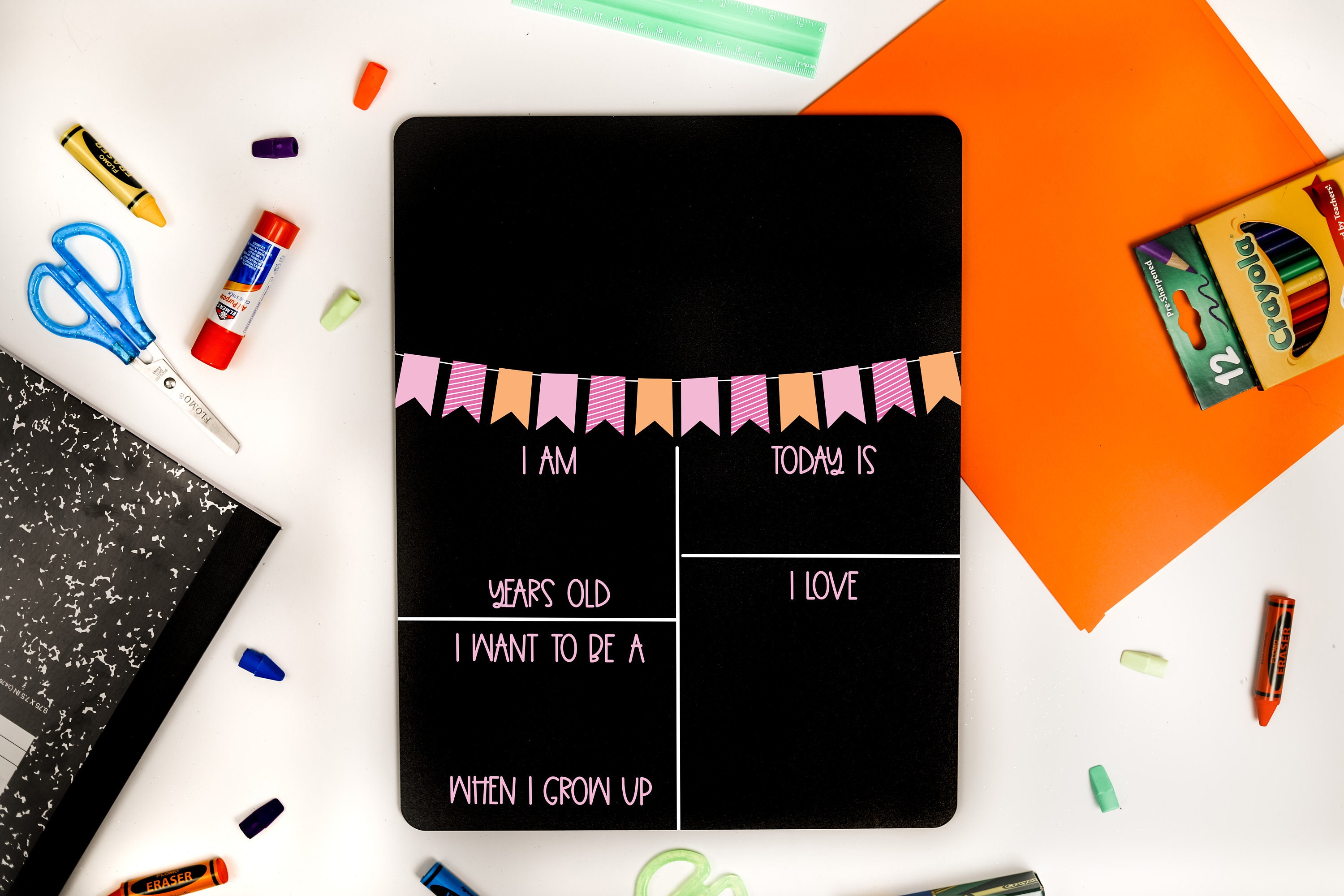 First Day of School Chalkboard Sign, Back to School Sign, Reusable ...