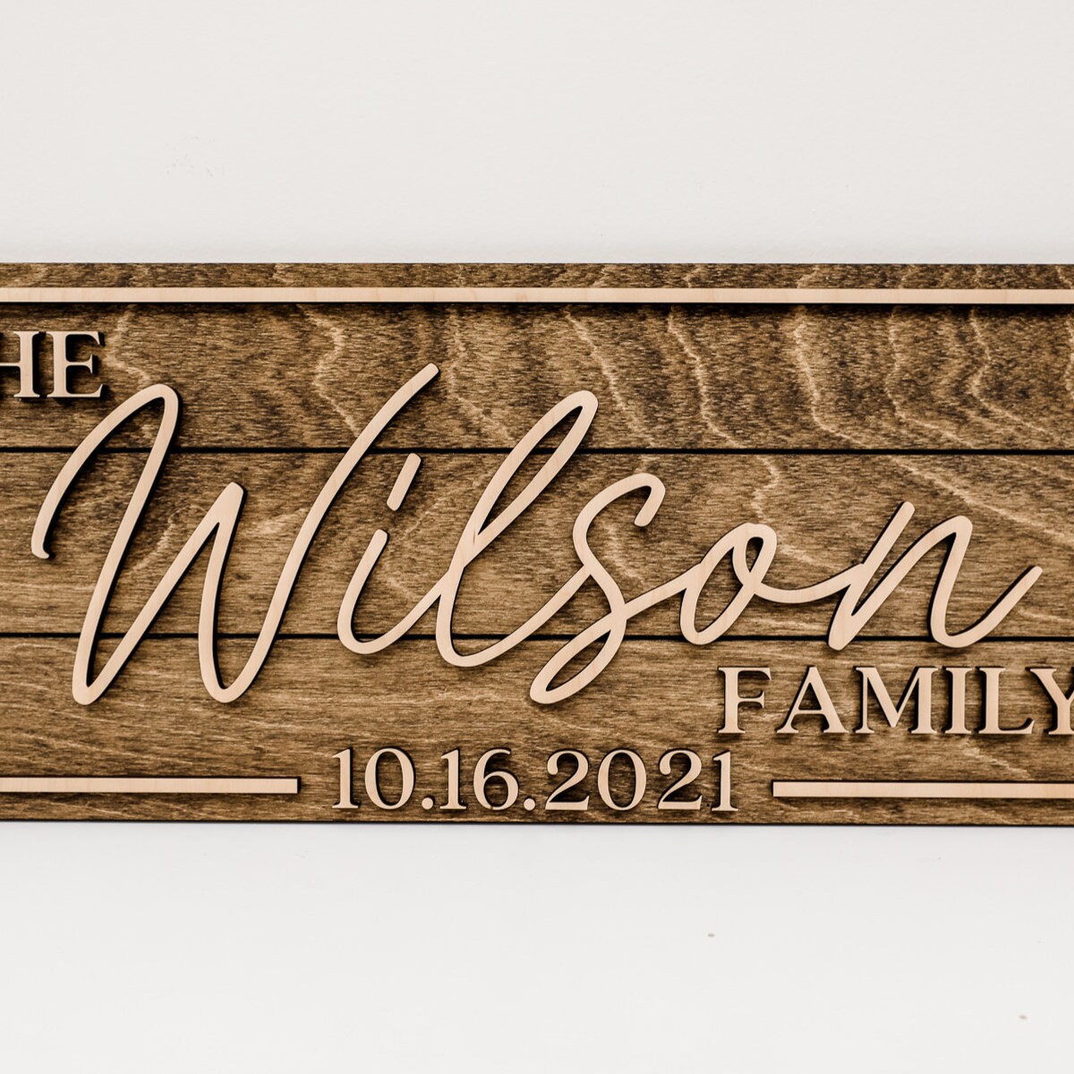 3D Family Last Name Sign, Anniversary Gift, Farmhouse Family, Housewarming Gift, Custom Family Sign, Wooden Name Sign, Christmas Gift - Etsy