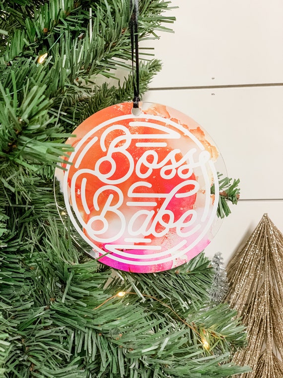 Boss Babe Christmas Ornament 2020 Christmas Ornament Small