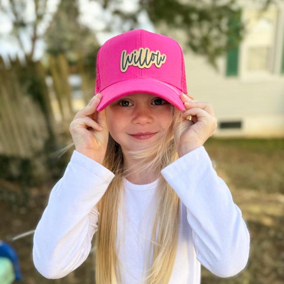 Name Hat for Girl, Kids Name Hat, Personalized Baby Hat, Child Name Hat, Custom name hat, Kids Baseball Hat, Youth Snapback Hat, Name Patch