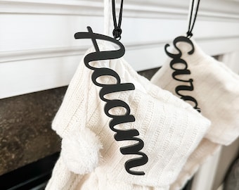 Personalized Christmas Stocking Name Tag