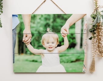 Custom Photo On Wood, Custom Photo Gifts, Pallet Photo Sign, Rustic Decor, Farmhouse Pallet, Graduation Gift, Personalized Decor