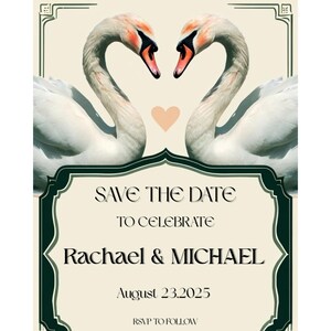 Elegante Save The Date Karte