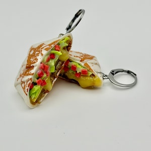 Crunchwrap Supreme Stitch Marker Progress Keeper Charm