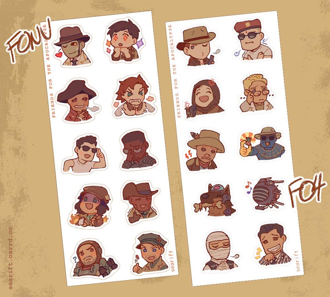 Apocalypse Game / Clear Sticker Sheets - Etsy