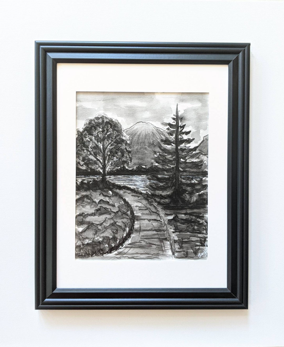 Black and White Wall Art Framed Wall Art Black and White Landscape Wall