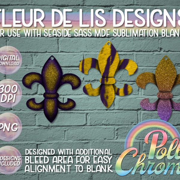 Fleur de Lis Designs for Sublimation