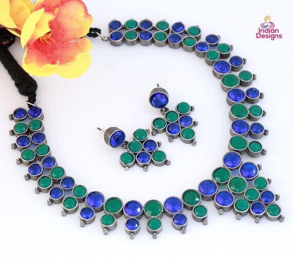 Buy Antique Silver Choker at Low Price Indian Oxidized Silver