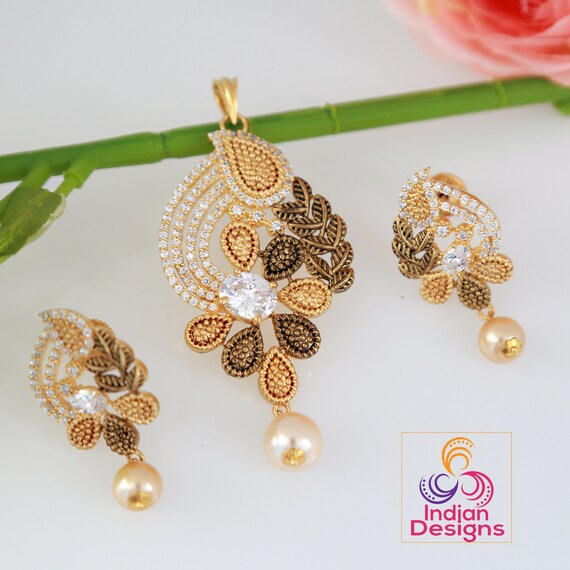 Pendant set latest design gold deals