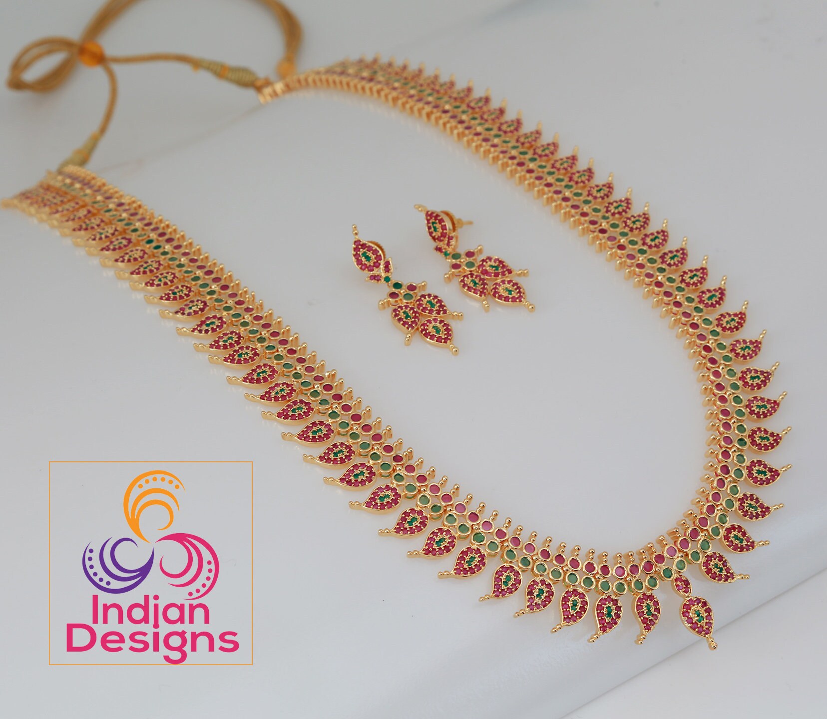 Exclusive Bridal Mango Haram Studded 