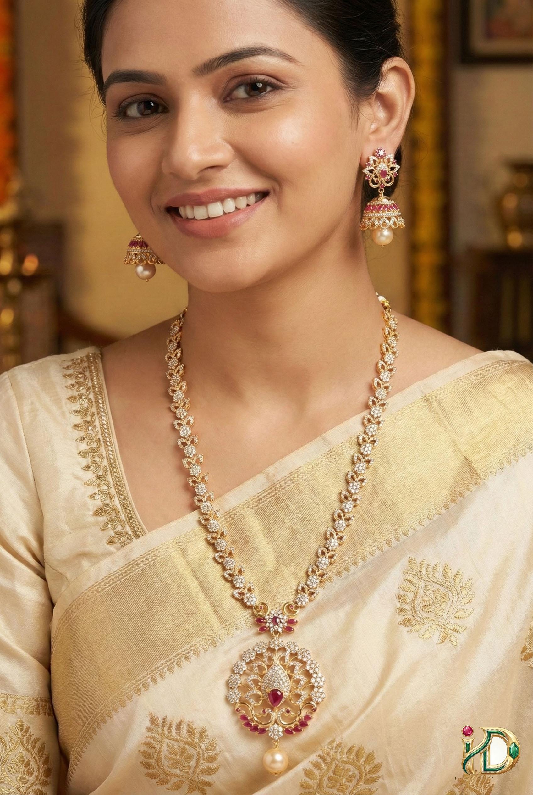 Collier Et Boucles D'oreilles Jhumka Indien Bollywood - Neuf Avec étiquettes - Style Ethnique Et Festif