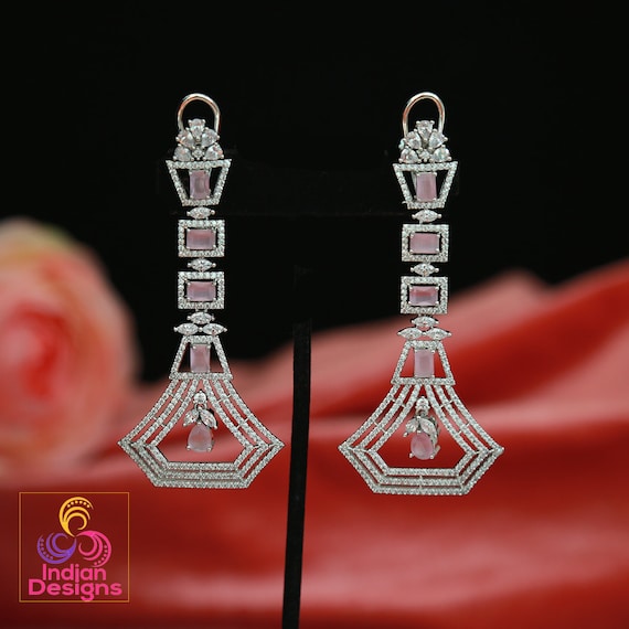 Buy Hot Pink Earrings Posts Fuchsia Earrings Teardrop Clip Ons Drop October  Birthstone Pageant Prom Wedding Bridal Ballroom Dancing Earrings Online in  India - Etsy
