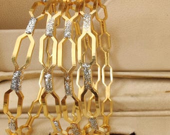 Daily Wear Gold Fashion Bangles set of 2| Designer Statement Bangle set for Women| Daily Wear  One Gram Gold Bangle Bracelets| Gift for her