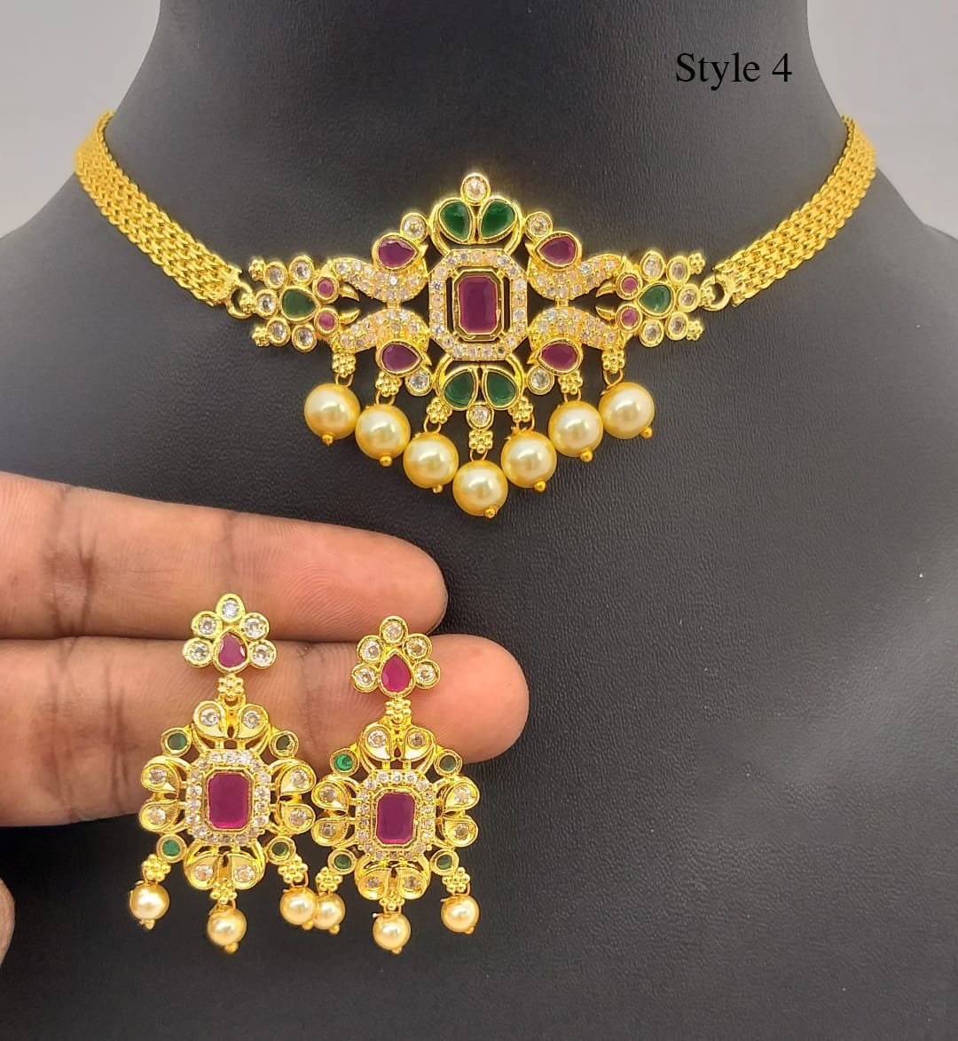 Choker necklace designs online outlet