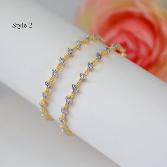 Gold polish bangles deals