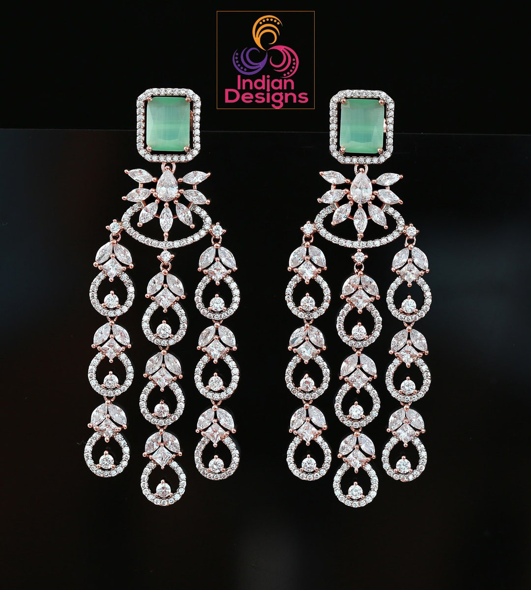 Diamond earrings danglers sale