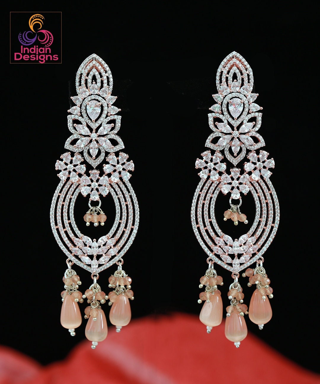 Royal Traditional Diamond Earrings - Designs of Gold Diamond Earrings with  Prices