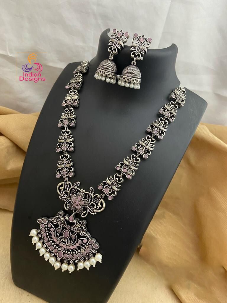 Oxidised Jewellery On Saree 2025