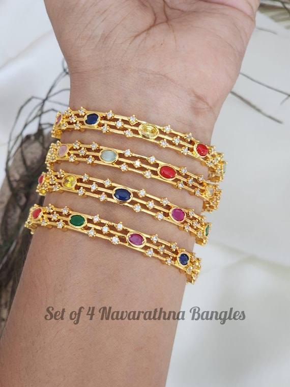 Navaratna bangles design best sale