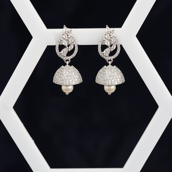 Women's Alloy Jhumka Earrings in Gold and Multi Color | Diamond earrings  online, Online earrings, Jhumka earrings